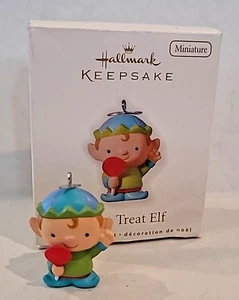 Adorno miniatura Hallmark Keepsake 2010 Sweet Treat Elf Navidad - Imagen 1 de 2