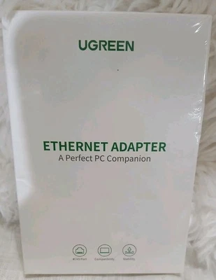 UGREEN Ethernet Adapter 20254 USB 2.0 to 10 for PC or Laptop New & Sealed - Image 1 of 3