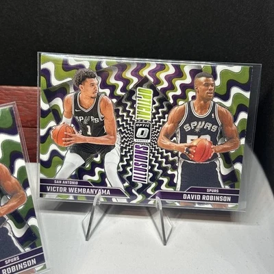 Wemby & Robinson 💎 24-25 Donruss Optic Optical Illusions HOLO PRIZMS Foto 1 de 3