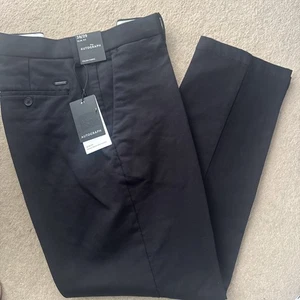 M&S AUTOGRAPH slim Fit Italian Chinos black waist 38 length 29 BNWT - Picture 1 of 5