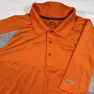 Camisa polo de golf Slazenger XL naranja manga corta para hombre 3 botones - Imagen 1 de 8