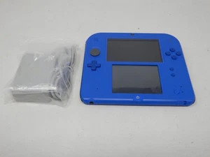 Nintendo 2DS Electric Blue Handheld System With Charger & Stylus Tested Working - Picture 1 of 6