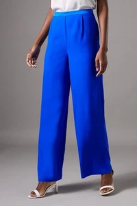 Coast Cobalt Wide Leg Trousers Womens Occasion Trousers - Picture 1 of 5