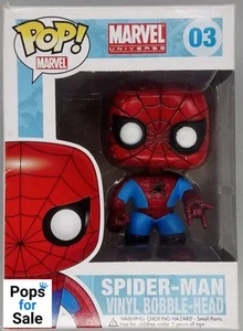 03 Spider-Man - Marvel - Box Damaged Funko POP - Bild 1 von 2