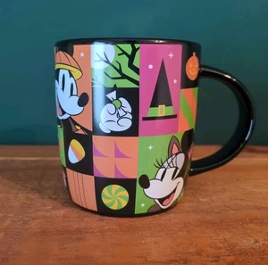 Disney Mickey & Minnie Mouse Halloween Mug Cup Tea Coffee Brand New - Foto 1 di 11