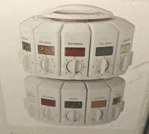 Kitchen Art Select A Spice Plastic White Spice Carousel Spices Included NEW Cook - Picture 1 of 7