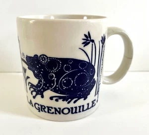 Vintage 1978 Taylor & Ng La Grenouille Frog Coffee Mug Cup Blue - Picture 1 of 7