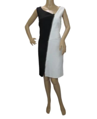 Vestido recto Cartise blanco y negro talla 6 nuevo con etiquetas Foto 1 de 4