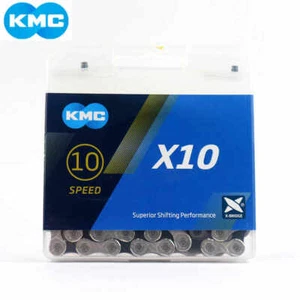 KMC X10 10 Speed Chain fit Shimano SRAM MTB Hybrid Road Bike 116L Silver/Grey - Picture 1 of 1