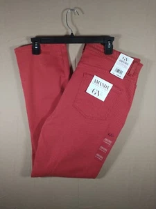 Gloria Vanderbilt Amanda Jeans Women Autumn Blaze Slimming Straight 16 Short - Picture 1 of 6