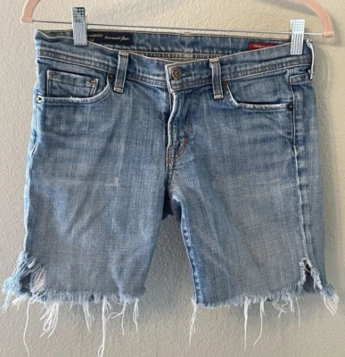 Citizens of Humanity Ingrid Cut off  Raw Hem Denim Jeans Shorts 27 Low rise - Image 1 of 4