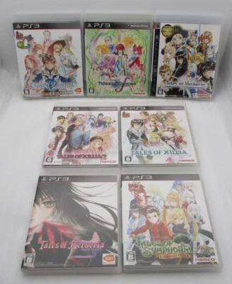 PS3 Tales of Vesperia XILLIA 1 2 Berseria Graces Zestiria Symphonia 7Games Japan - Image 1 of 4
