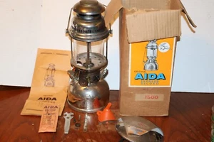 Vintage AIDA Express Record 1500 Lantern 500 CP Original Box Glass & Manual - Picture 1 of 13