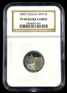 2005 S JEFFERSON NICKEL OCEAN VIEW NGC PR pr 69 ULTRA CAMEO-(bin199F) - Picture 1 of 2
