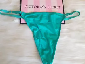 VICTORIA'S SECRET V-HARDWARE SEGUNDA PIEL TANGA TANGA PANTY XL AQUA SEA NUEVO CON ETIQUETAS - Imagen 1 de 14