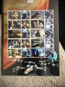 2015 Star Wars Heroes And Villains Collectors Sheet MINT CONDITION - Picture 1 of 3