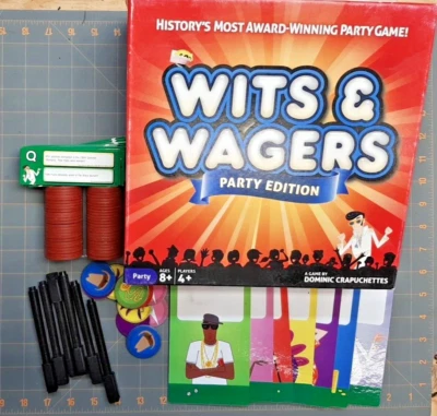 WITS & WAGERS Party Edition Board Game 100% READY to PLAY - Image 1 of 4