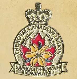 The Royal Canada Legion Saskatchewan Command Lapel Pin - Picture 1 of 1