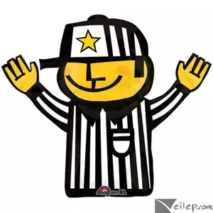 Anagram Football Referee Super Shape 32" Foil Balloon Party Supply - Picture 1 of 1