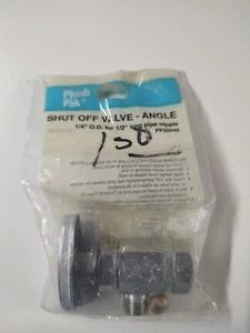 "Ángulo de válvula de cierre Plumb Pak 1/4"O.D. Tubo de hierro para 1/2"PP20046 - Imagen 1 de 5