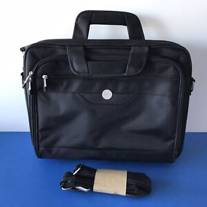 Dell 17" Padded Laptop Case Professional Briefcase Notebook Bag Shoulder Strap