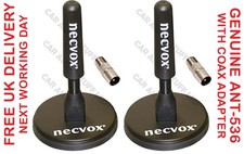 Pair NV536 Digital Car 96db DVB TV Antenna Aerial Arial