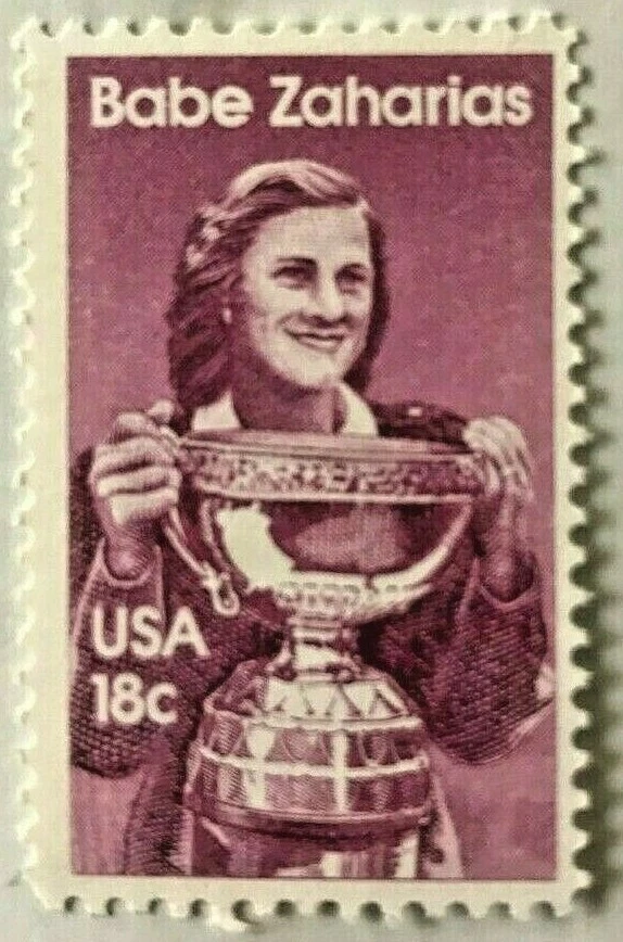 BABE ZAHARIAS - SINGLE 18 CENT COMMEMORATIVE STAMP - 1981 USPS MNH - Image 1 of 1