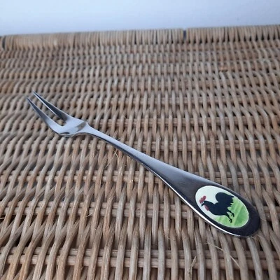 Hahn und Henne Aufschnittgabel BSF Zeller Keramik Servierbesteck - Bild 1 von 4