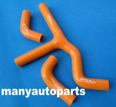 Silicone Radiator Y Hose For KTM 450 525 SX EXC MXC FMX 2003-2006 2005 ORANGE Foto 1 de 4