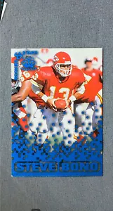 Pacific Triple Folders Rookies & Stars 1995 azul #18 Steve Bono Chiefs - Imagen 1 de 2