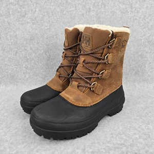 Helly Hansen Boots Women Size 10 Varanger Brown Snow Insulated Winter Fur Lined - Picture 1 of 12