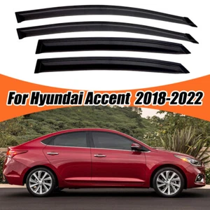 For Hyundai Accent 18-22 Weather Shield Wind Deflector Rain Guard Vent Deflector - Picture 1 of 10