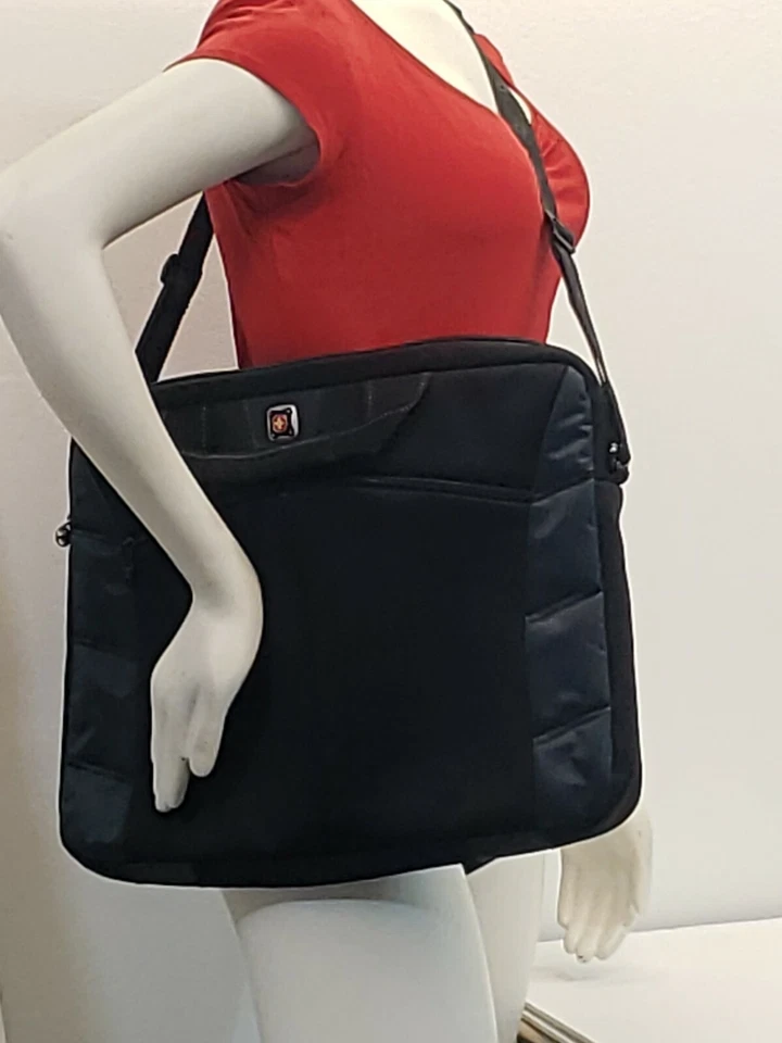 Swiss Gear Over The Shoulder Messenger Laptop Tote Padded Bag 16x12x2 in  - Image 1 of 4