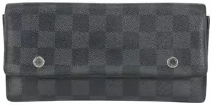 Louis Vuitton Black Damier Graphite Modulable Long Snap Wallet 140lv729 - Picture 1 of 12