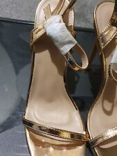 ladies sandals size 7 new Gold