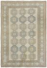 8 X10 .9 x 12, 10 x 14. Hand knotted  Creem and Beige Vintage Antique Oushak Rug