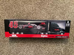 2021 Kenworth Transporter Semi Truck Black Hy-Vee - Rahal Letterman Lanigan 1:32 - Picture 1 of 6
