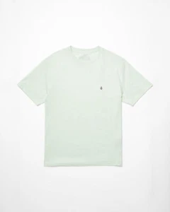 VOLCOM - Mens Stone Blanks T-Shirt - Cloud Blue - Casual Short Sleeve Tee - Picture 1 of 3