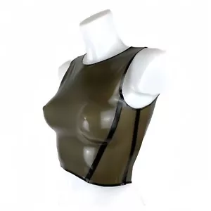 Ladies Latex Underwear Rubber Vest - Picture 1 of 4