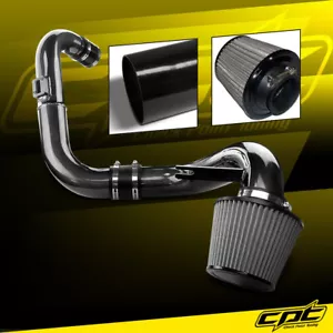For 06-11 Honda Civic DX/LX/EX 1.8L Black Cold Air Intake + Stainless Air Filter - Picture 1 of 1