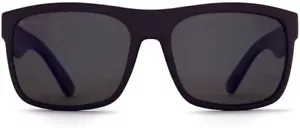 Lunettes de soleil carrées polarisées BURNET XL monture noir mat ultra verre gris 12% - Photo 1/1