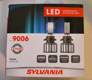 New SYLVANIA 9006 LED Powersports/Fog Light Bulb Set (2 Bulbs) 12.8V DC, 13W - Picture 1 of 5