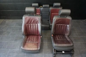 Sitze Ausstattung Rot Schwarz Lederausstattung VW Touareg 7L6 Individual Bicolor - Bild 1 von 11