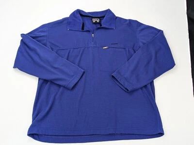 Vtg Patagonia R1 Regulator 1/4 Zip Pullover Sweater Waffle Fleece Men L Polartec - Image 1 of 4