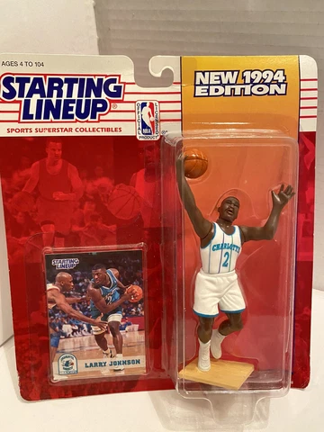 Kenner 1994 Starting Line Uo Charlotte Hornets Larry Johnson Action Figure Cover