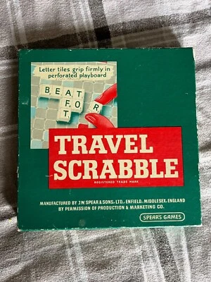 Classic Vintage Travel Scrabble.  Good Condition. 100% Complete - Image 1 of 4