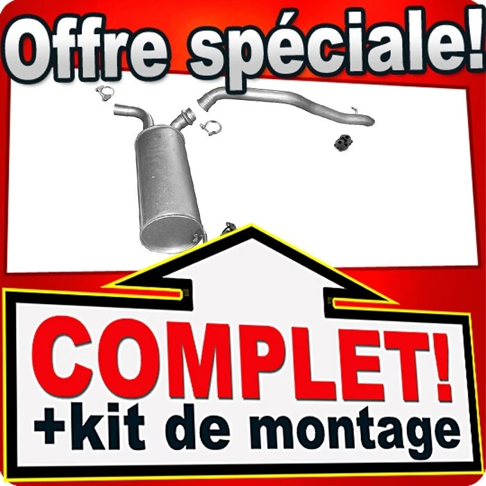 D'échappement pour CITROEN JUMPY II 2.0 HDI 120 140 C8 2.0  135 SWB Silencieux - Photo 1/1