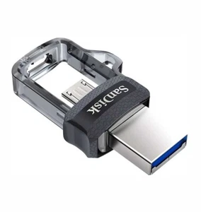 SanDisk Ultra 64GBDual Drive m3.0 / USB 3.0 OTG for Android Speed up to 150MB/s - Picture 1 of 7