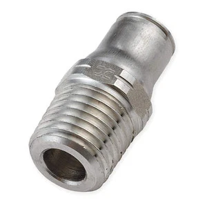 2 Parker Legris 316 Stainless Steel Male Connector 1/4" Tube Size 1PFK4 - Picture 1 of 4
