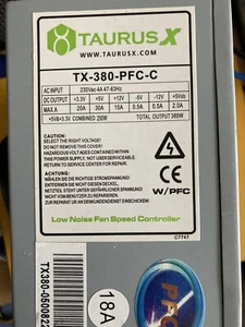 Taurus X TX-380-PFC-C 380 Watt Power Supply - Bild 1 von 4